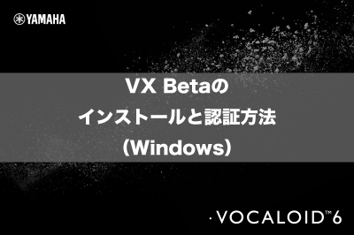 VX Betaのインストールと認証方法（Windows）