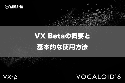 VX Betaの概要と基本的な使用方法